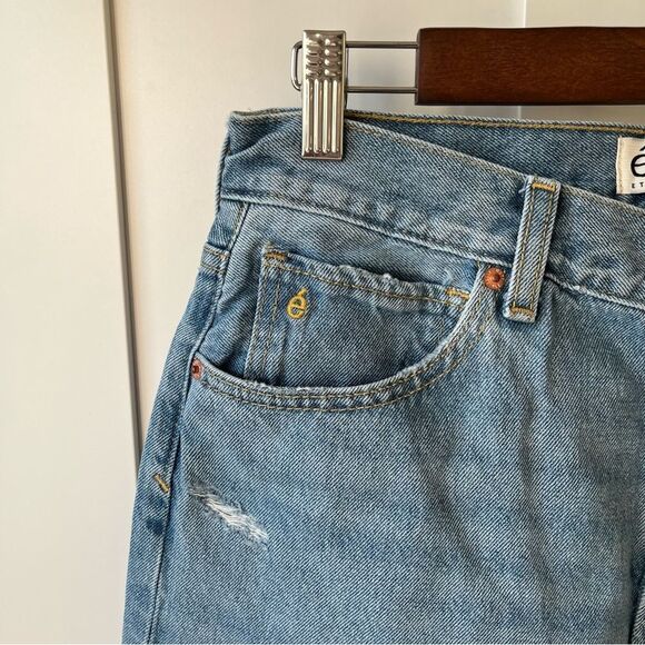 Anthropologie Etica Altin Loose Crop Ithaca Distressed Ripped Jeans Size 29 NWT - Picture 7 of 15
